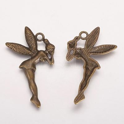 Zinc Alloy Fairy Sprite Charms PALLOY-QA1977-AB-FF-1