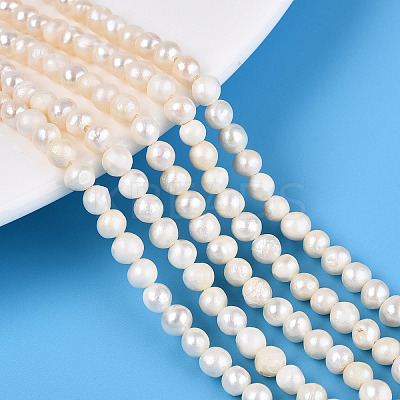 Natural Cultured Freshwater Pearl Beads Strands X-PEAR-N013-04F-1