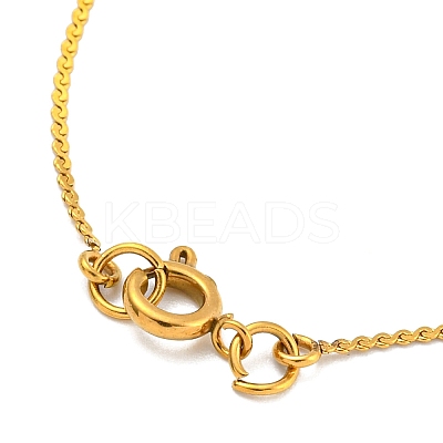 304 Stainless Steel Micro Pave Cubic Zirconia Pendant Necklaces NJEW-H017-01G-U-1
