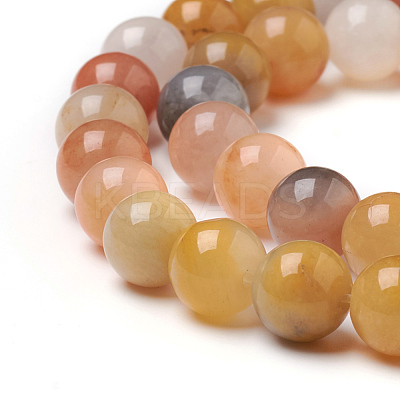 Natural Golden Silk Jade Beads Strands G-L555-05-8mm-1