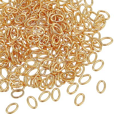 300Pcs Brass Open Jump Rings KK-BBC0012-39-1
