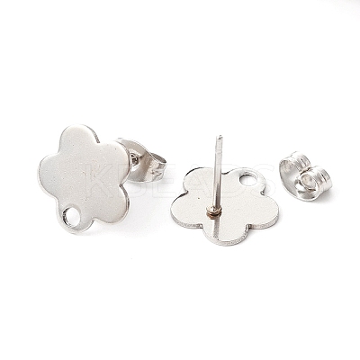 20Pcs 10 Style 201 Stainless Steel Stud Earring Findings STAS-YW0001-70P-1