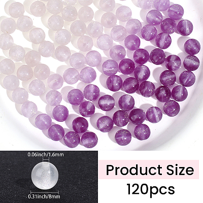125Pcs Resin UV Reactive Beads RESI-PA0001-34B-1
