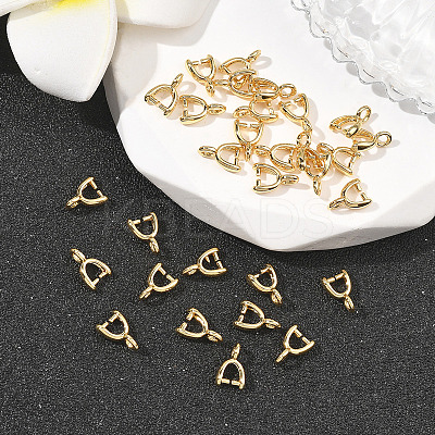 SHEGRACE Brass Ice Pick Pinch Bails XGRQ1U651-369G-1