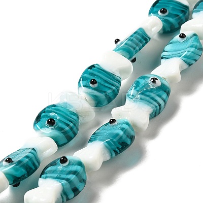 Handmade Lampwork Beads Strands LAMP-G154-07D-1