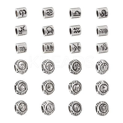 Alloy European Beads PALLOY-TA0002-19AS-RS-1