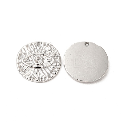 Tarnish Resistant 304 Stainless Steel Pendant Rhinestone Settings STAS-L268-021P-1
