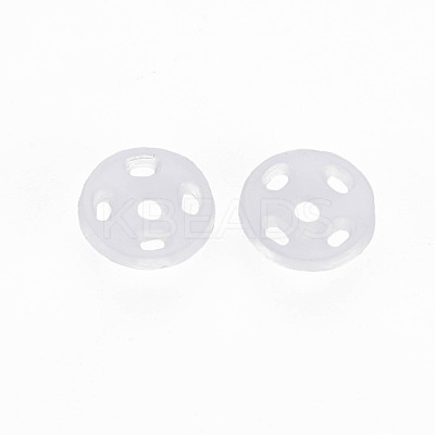 Transparent Resin Snap Fasteners BUTT-N018-008-01-1