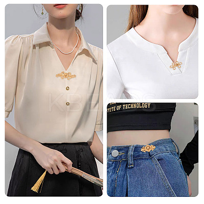 16 Pairs 8 Styles Alloy Adjustable Jean Button Pins DIY-TA0013-13-1