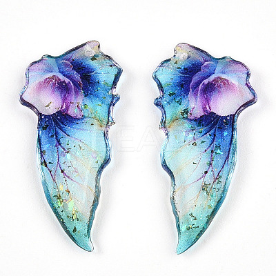 Epoxy Resin Pendants RESI-T057-28C-1