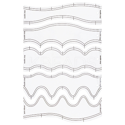 1Set Acrylic Quilting Template Set FIND-AN0001-69-1