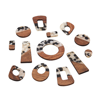 Resin & Wood Pendants RESI-CJ0001-14-1
