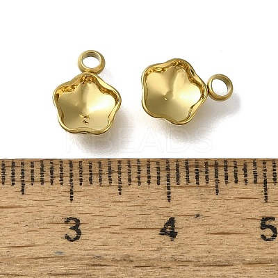 Ion Plating(IP) 304 Stainless Steel Pendant Cabochon Settings STAS-I310-30G-1