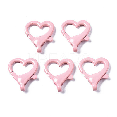 Spray Painted Eco-Friendly Alloy Lobster Claw Clasps LS-PALLOY-T080-05K-NR-1