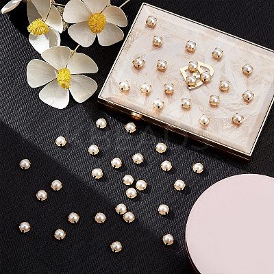 Sew on Acrylic Imitation Pearl SACR-GF0001-03C-1