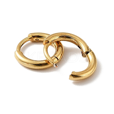 PVD Vacuum Plating 201 Stainless Steel Huggie Hoop Earrings LS-STAS-H164-01G-1