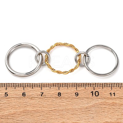 304 Stainless Steel Stackable Band Finger Rings for Women RJEW-K304-01GP-1