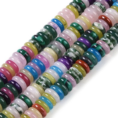 Natural & Synthetic Mixed Stone Beads Strands G-Q159-B12-01-1