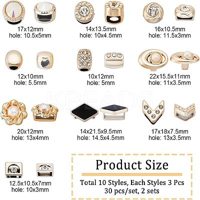 ABS Plastic Slide Charms OHAR-NB0001-23-1
