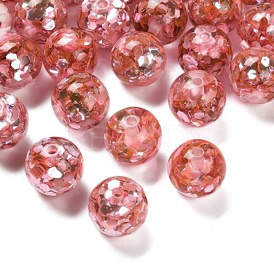 Transparent Resin with Paillette Beads RESI-G110-02D-1