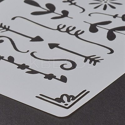 Plastic Reusable Drawing Painting Stencils Templates DIY-G027-F-M-1