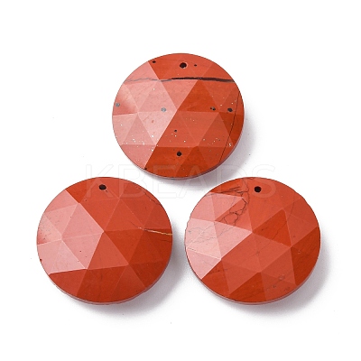 Natural Red Jasper Pendants G-H331-01C-1