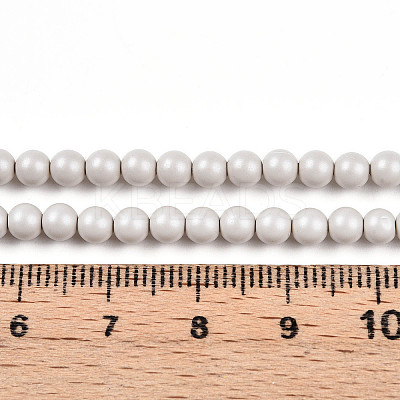 Baking Paint Pearlized Glass Pearl Bead Strands HY-N002-4mm-B05-1