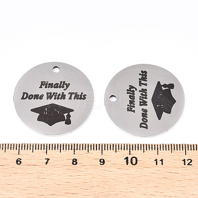 Non-Tarnish 201 Stainless Steel Pendants LS-STAS-T064-38P-27-1