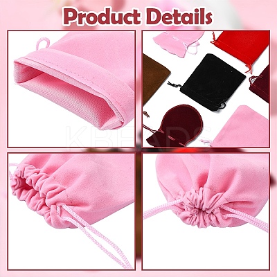 10Pcs 10 Styles Gourd Velvet Bags TP-YW0001-03-1