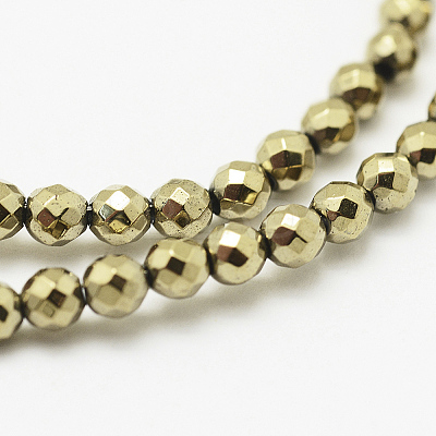 Round Non-magnetic Synthetic Hematite Beads Strands X-G-D617-2mm-27-1