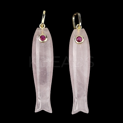 Natural Rose Quartz Carved Pendants GG-CBA8D06-01G-01-1