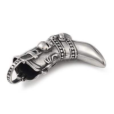 304 Stainless Steel Pendants STAS-V008-11AS-1