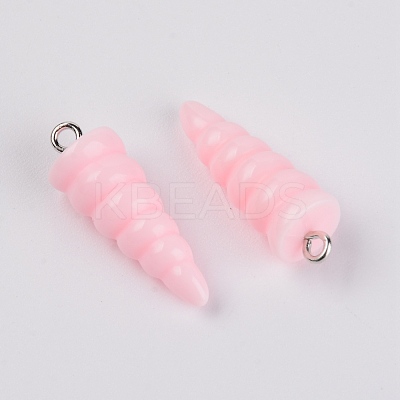 Resin Pendants RESI-WH0014-44D-1