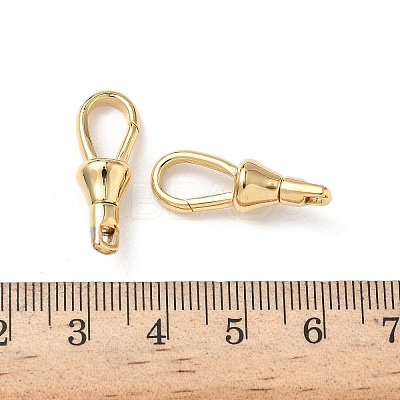 Teardrop Brass Swivel Clasps KK-H083-18G-1