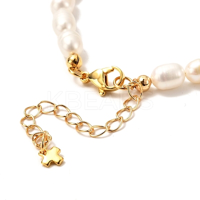 Vintage Natural Pearl Beaded Necklace for Birthday Mother's Day Gift NJEW-JN03680-1
