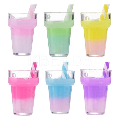 Imitation Juice Glass Pendants CRES-CJ0001-12-1