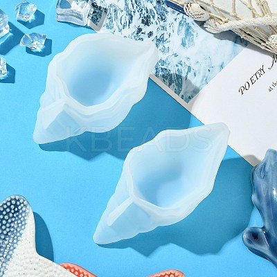 DIY Drip Glue Gypsum Conch Storage Box Decoration Mold Aromatherapy Candle Cup Conch Candle Cup Silicone Mold ST-CJ0021-03-1