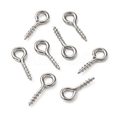 Tarnish Resistant 304 Stainless Steel Screw Eye Pin Peg Bails X-STAS-L234-165C-P-1