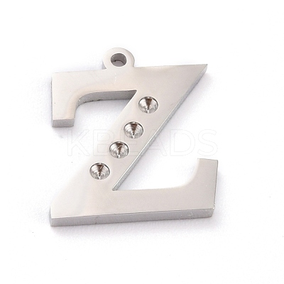 Non-Tarnish 304 Stainless Steel Pendant Rhinestone Settings STAS-F267-09Z-P-1