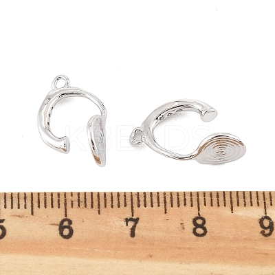 Brass Clip-on Earring Findings KK-K371-27A-P-1