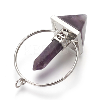 Natural Amethyst Big Pendants G-I214-A03-1