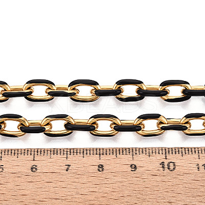 304 Stainless Steel Enamel Cable Chains CHS-N008-07G-01-1