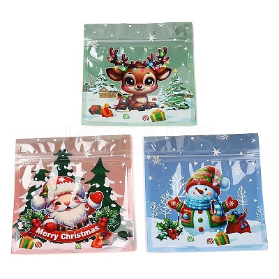 Christmas Theme Plastic Resealable Bags ABAG-Q053-07A-1