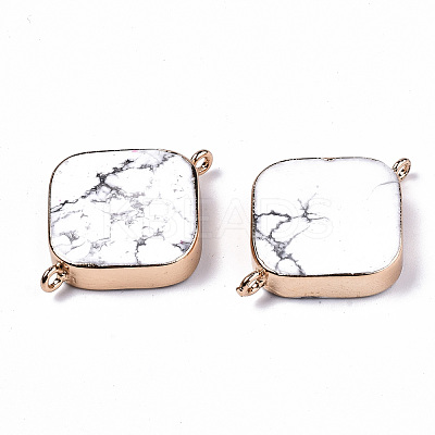 Natural Howlite Links Connectors G-S359-211-1