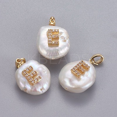 Natural Cultured Freshwater Pearl Pendants KK-L187-A-01E-1