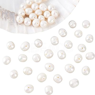Grade A Natural Cultured Freshwater Pearl Beads Strands PEAR-NB0001-27-1