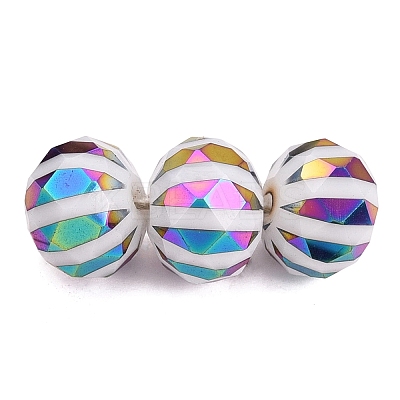 Electroplate Glass Beads EGLA-N026-01A-K03-1