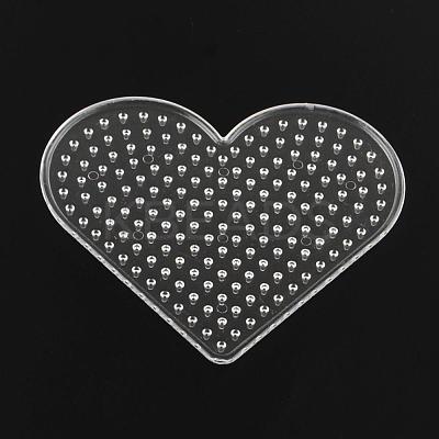 Heart ABC Plastic Pegboards used for 5x5mm DIY Fuse Beads DIY-Q009-14-1