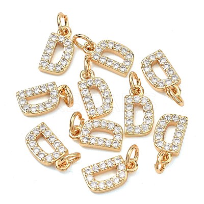 SHEGRACE Brass Micro Pave Clear Cubic Zirconia Pendants XGRQ29380-394G-D-1