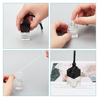 Car Air Freshener Perfume Bottle HJEW-PH0001-23-1